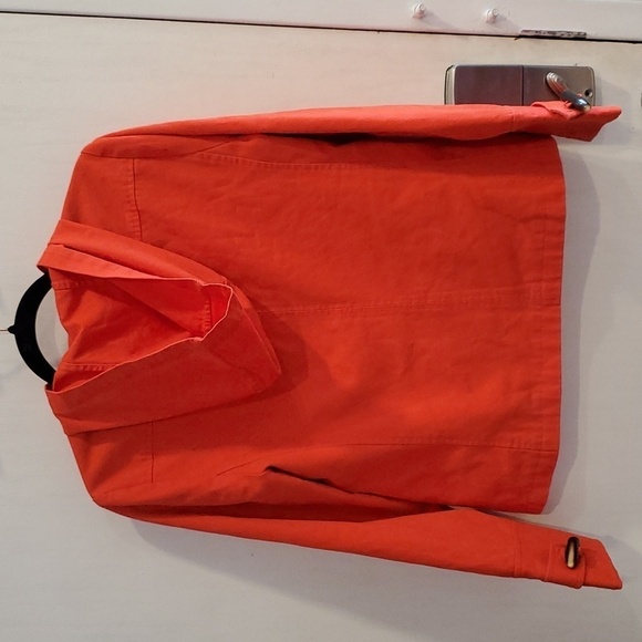 Banana Republic Orange Spring Lightweight Toggle Jacket S - Picture 3 of 7